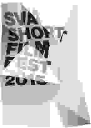 SVA Short Film Festival poster with angular, faceted design