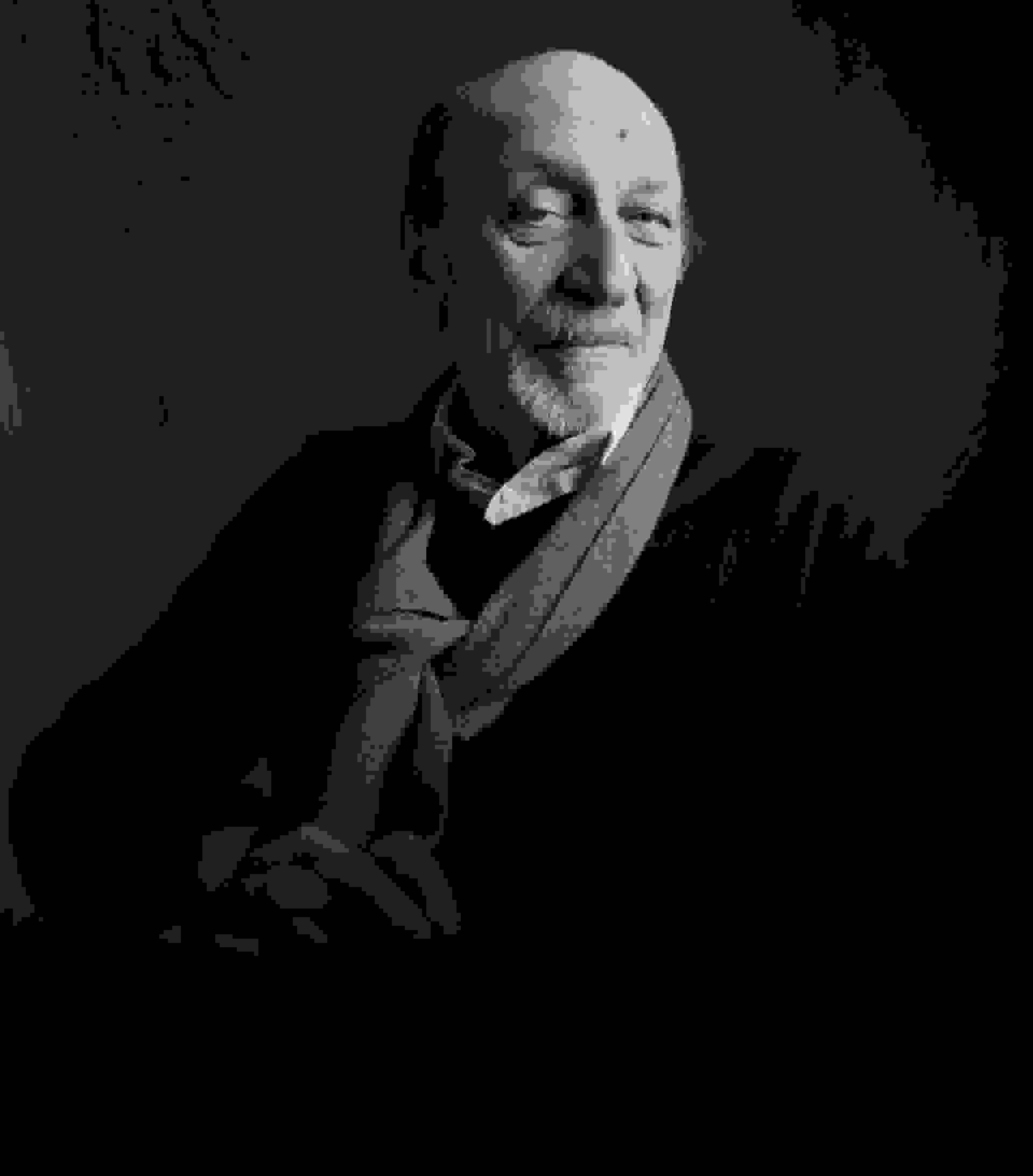 A black-and-white photograph of Milton Glaser.