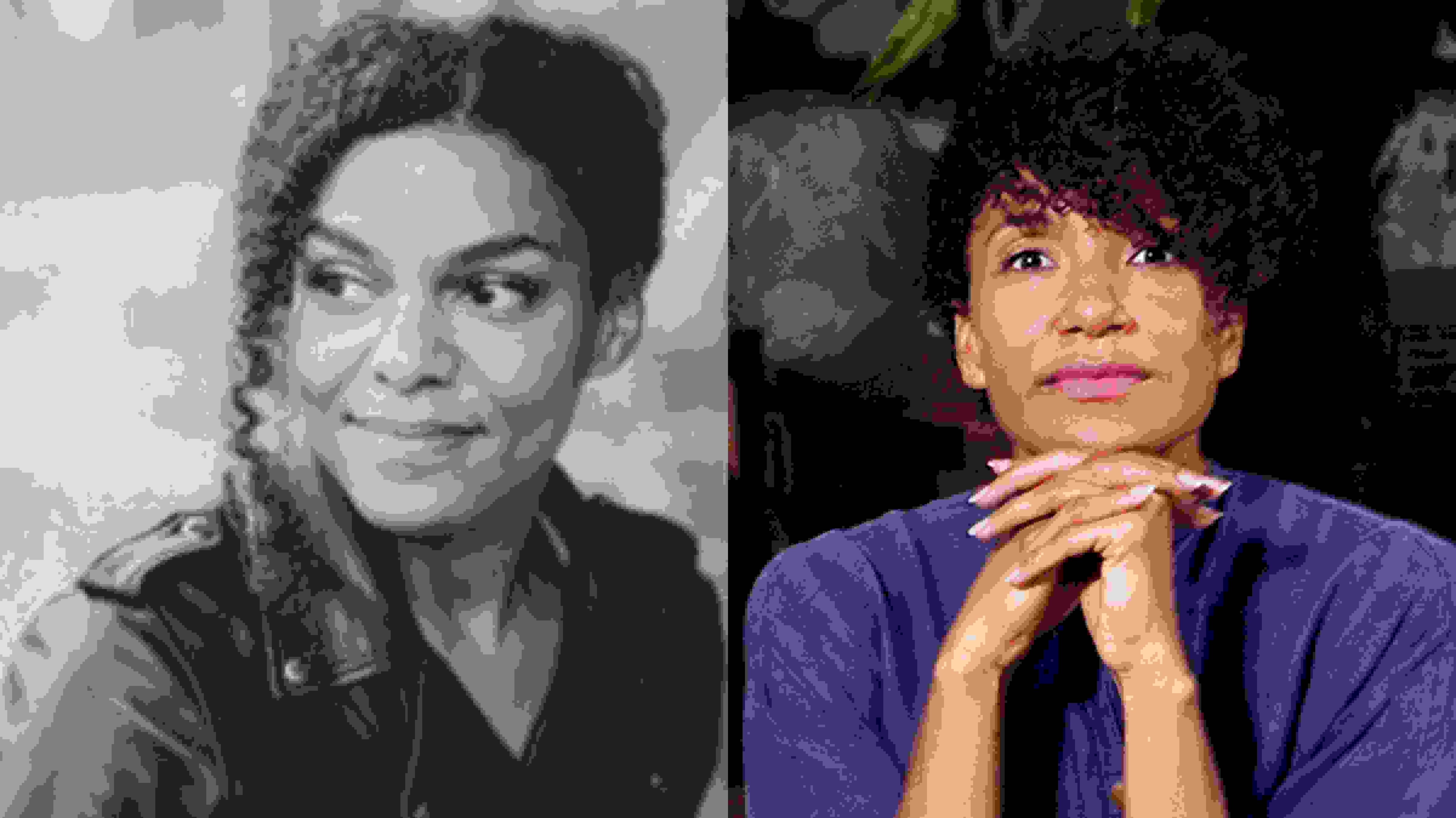 Side-by-side portraits of Nadia Yala Kisukidi and Claire Tancons