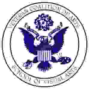 A logo incorporating an eagle, which is clutching in its talons a camera and an artist's palette, and the SVA logo.