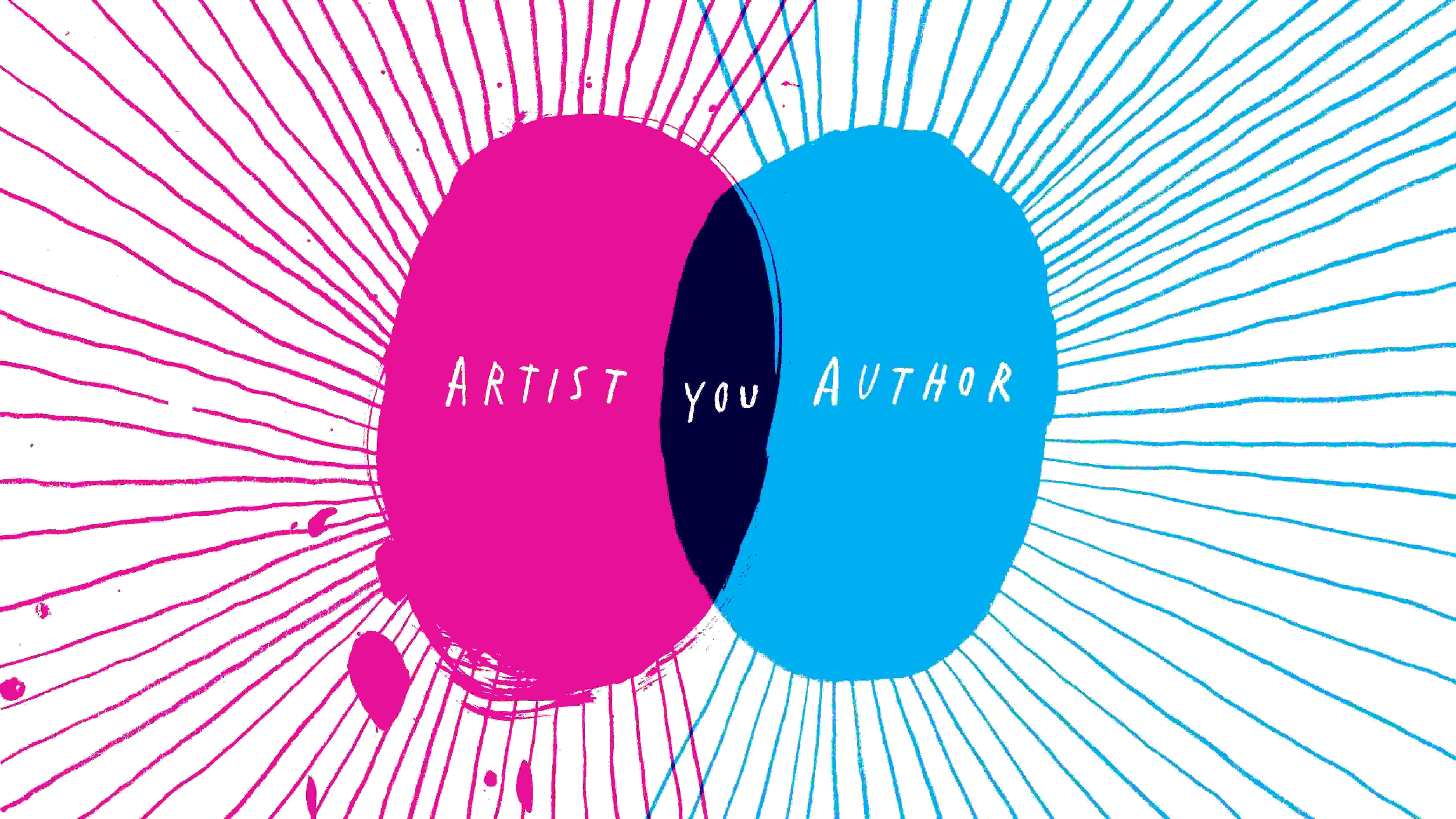 A graphic design of "Artist & Author”